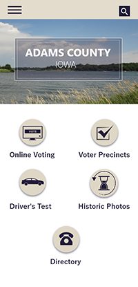 Adams County Home page mobile thumbnail