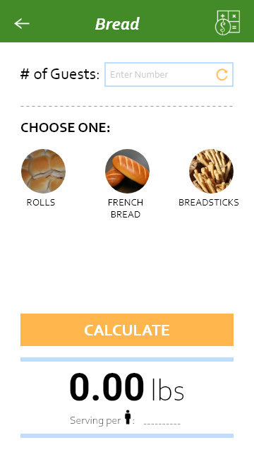 Catered Kitchen bread screen