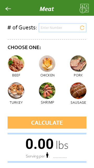 Catered Kitchen meat screen