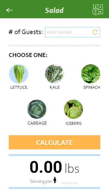 Catered Kitchen salad screen