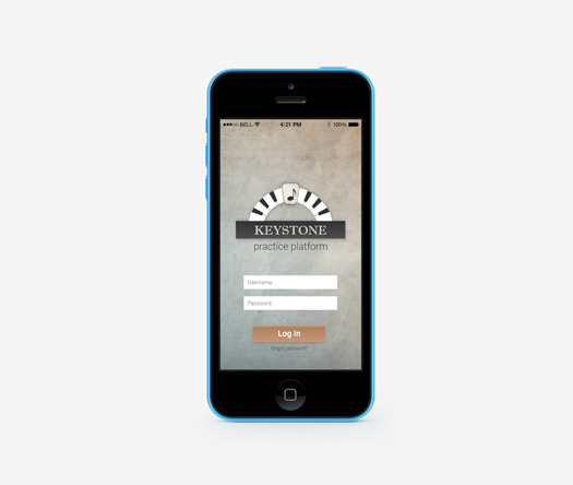 Profession App mobile view mockup