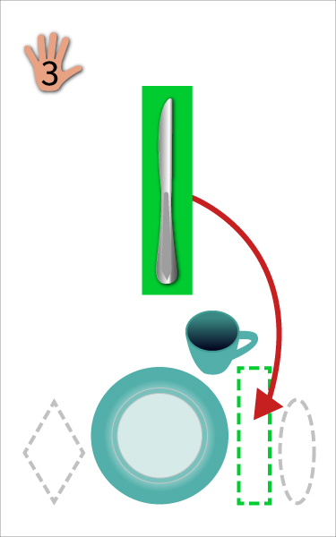 Visual Instructions App knife placement screen thumbnail
